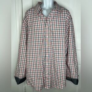 Egara Red and Blue Plaid Button Down Shirt